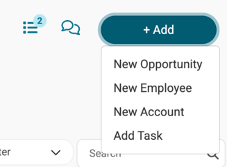 Add Button with Dropdown Menu