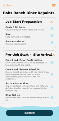 Checklists expanded