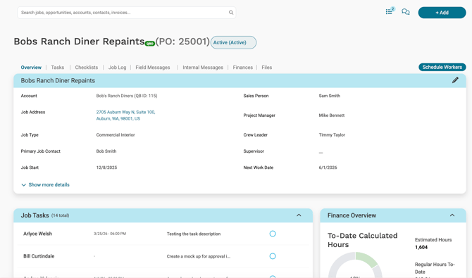 Job Details Page