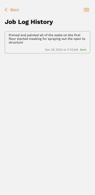 Job logs mobile app